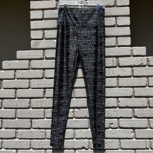 Goldsheep Star Wars Logo Galaxy Print Leggings in Black - Size XL